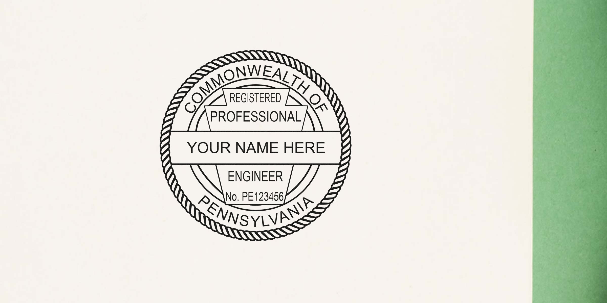 Buy Pennsylvania professional engineer seal and stamp online for engineering license certification.