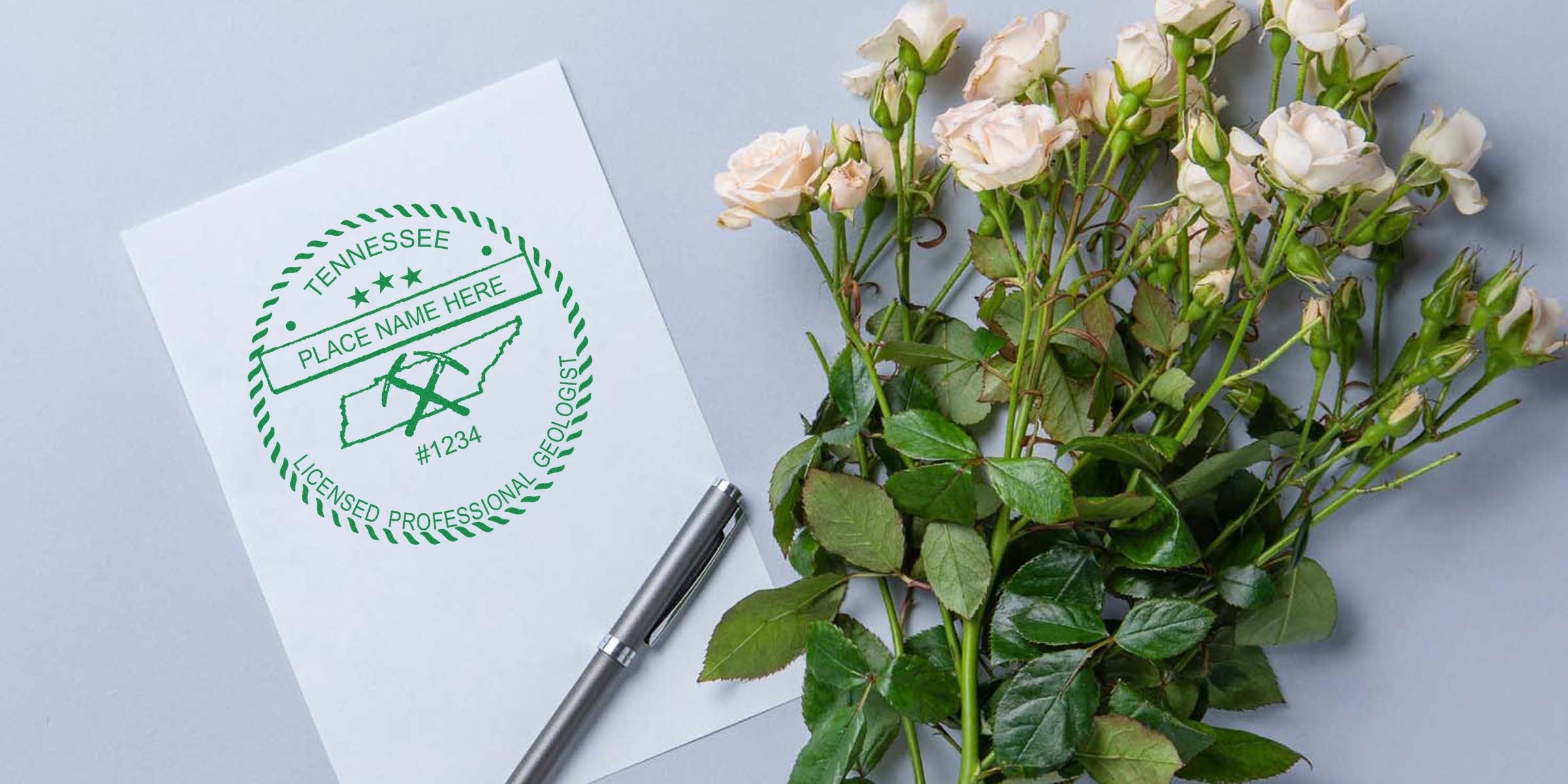 Tennessee geologist license requirements and guidelines for geologist stamp use in professional certification.
