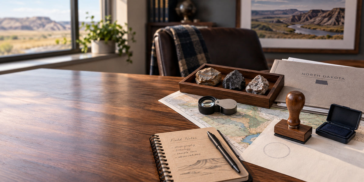 North Dakota Geologist Seal: No License Exists