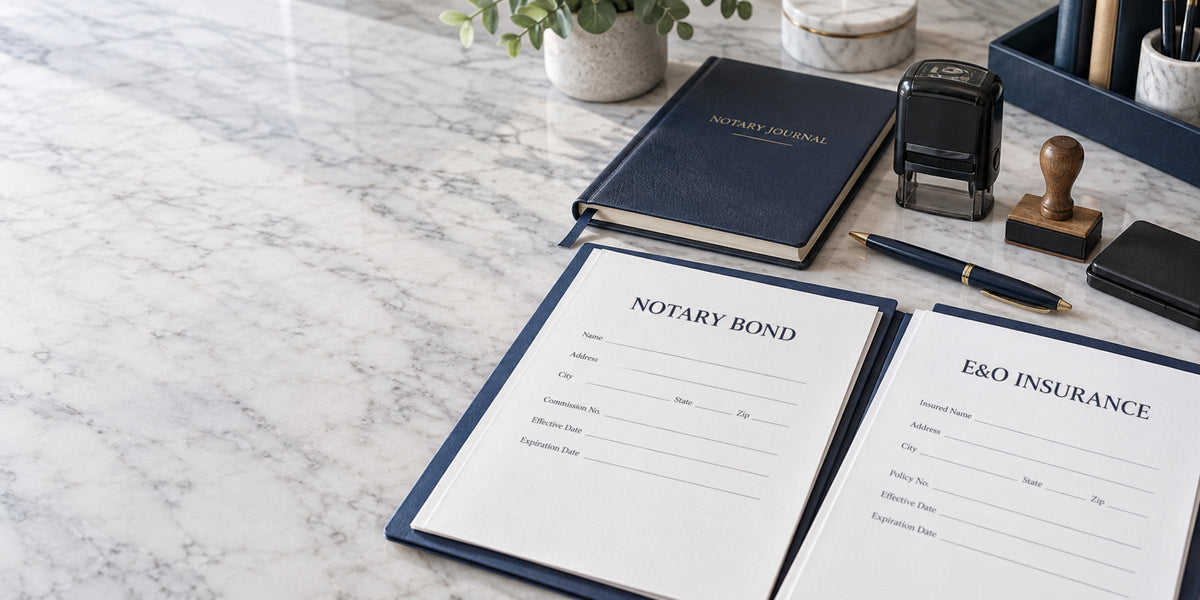 Notary Bonds and Errors and Omissions Insurance: What Each One Protects