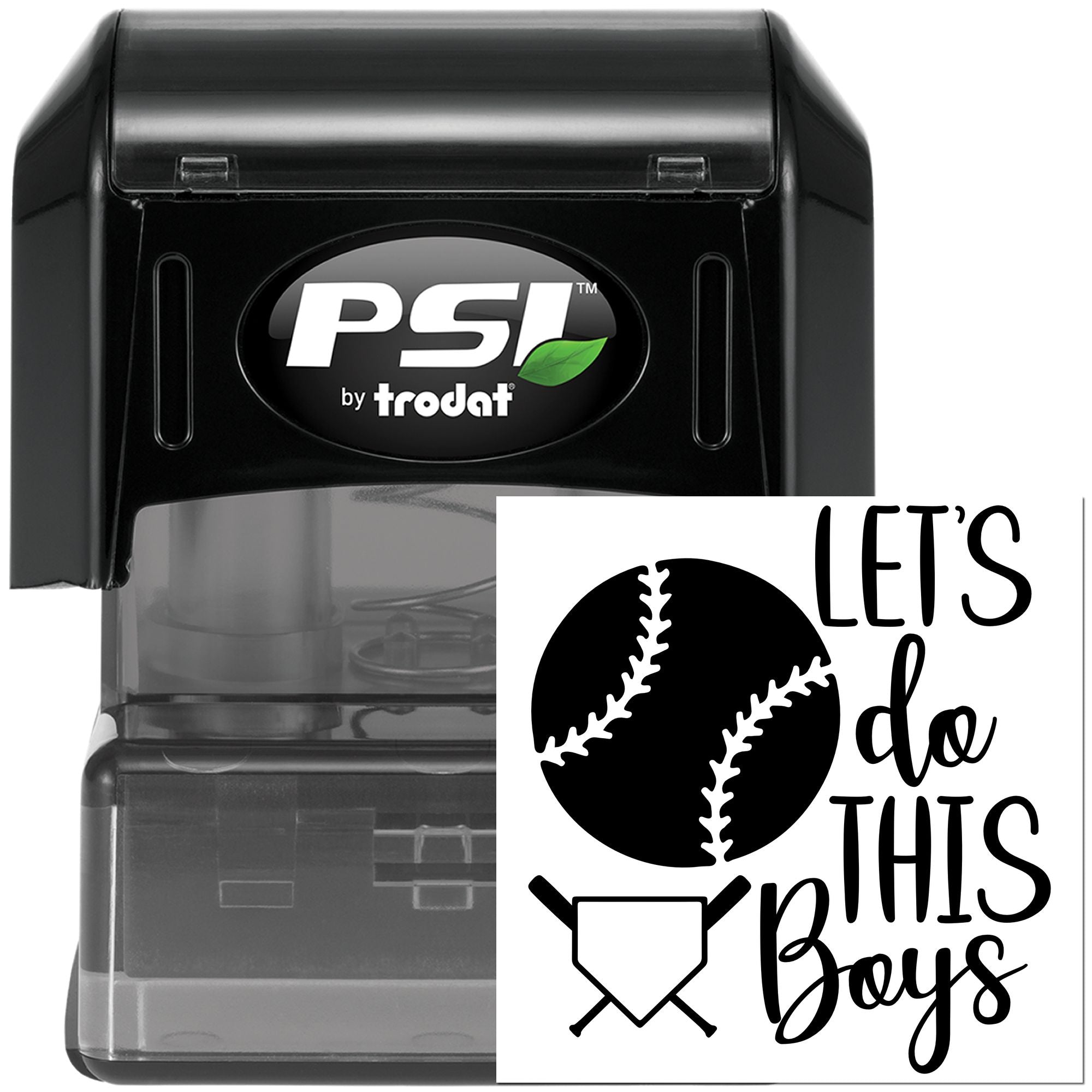 PSI Postcard Play Ball Team Spirit Pre-Inked Stamp