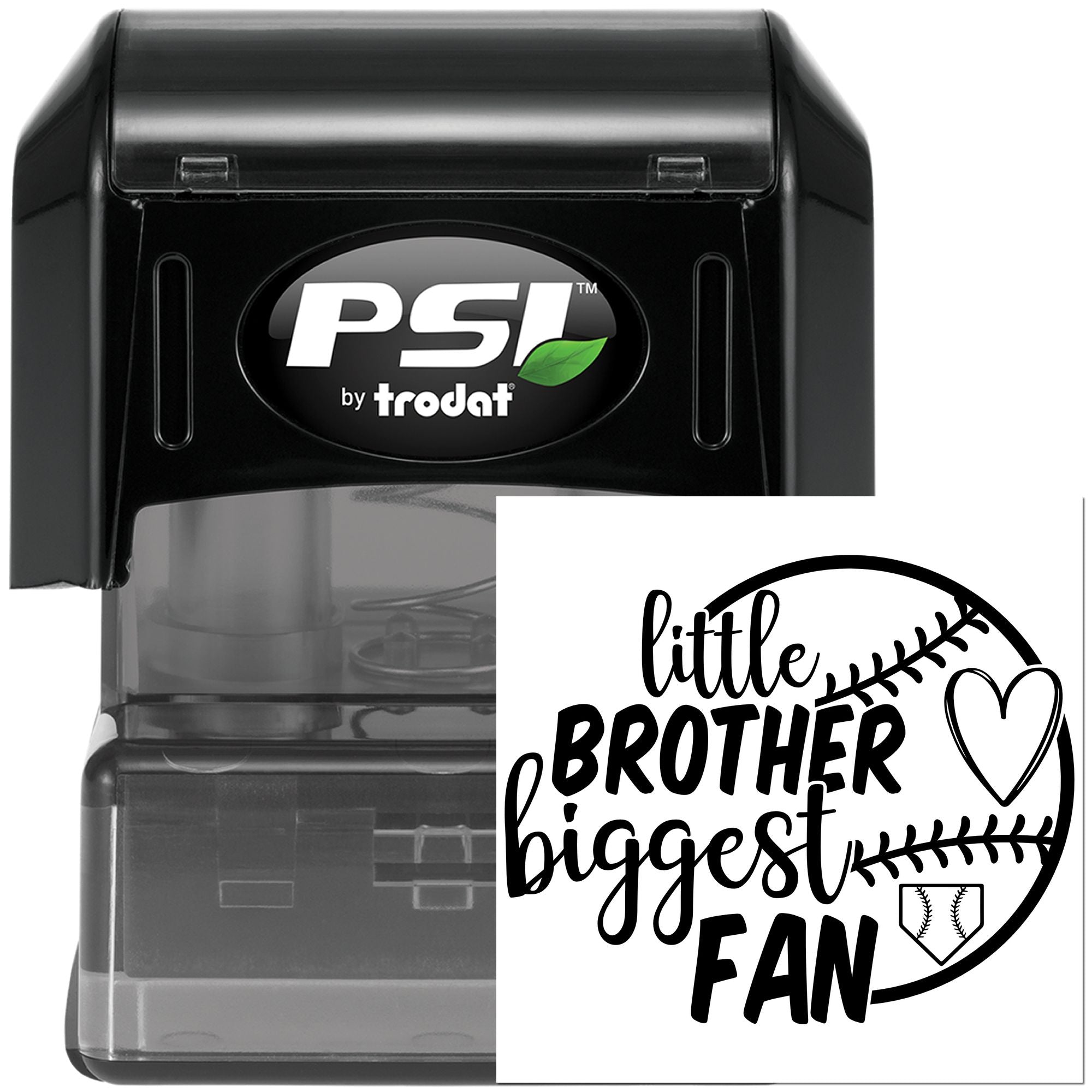 PSI Party Favor Supportive Sibling Baseball Love Pre-Inked Stamp