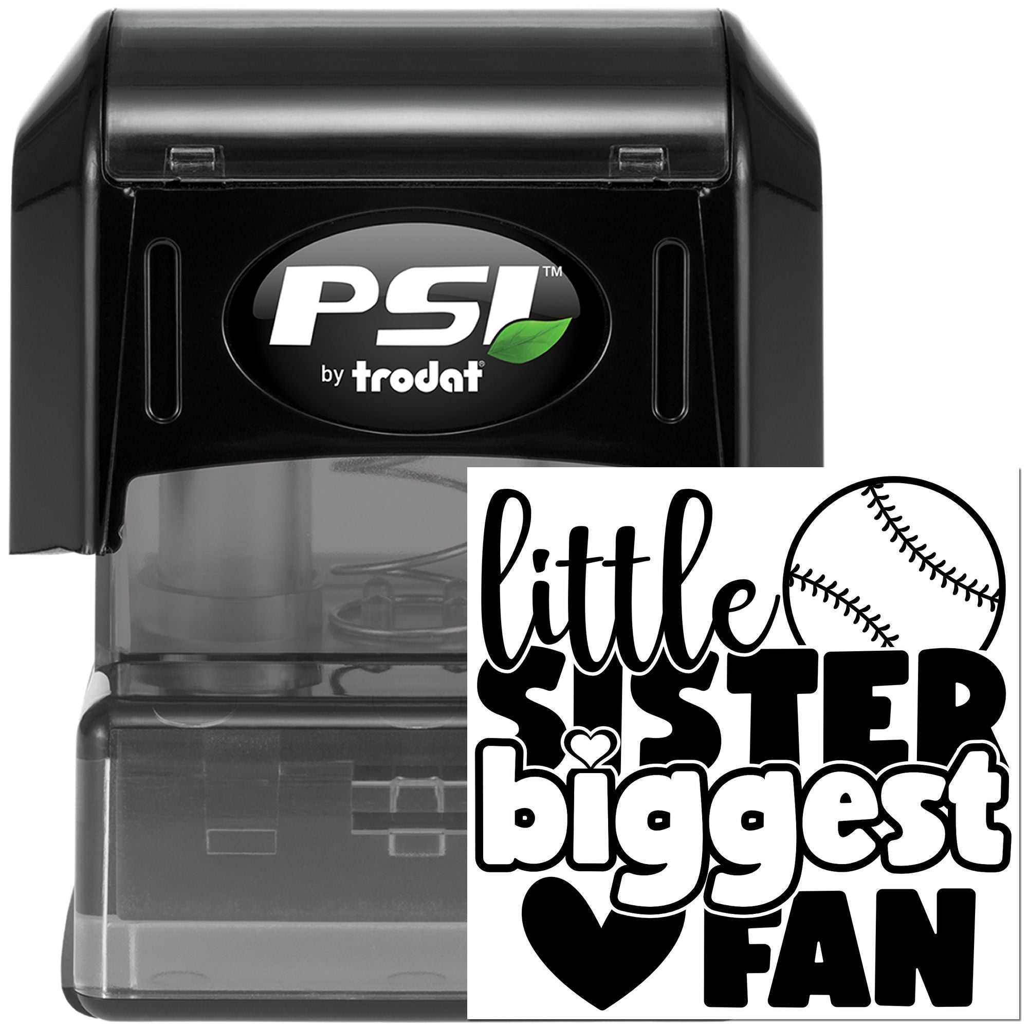 PSI Craft Sisterly Love For Baseball Pre-Inked Stamp