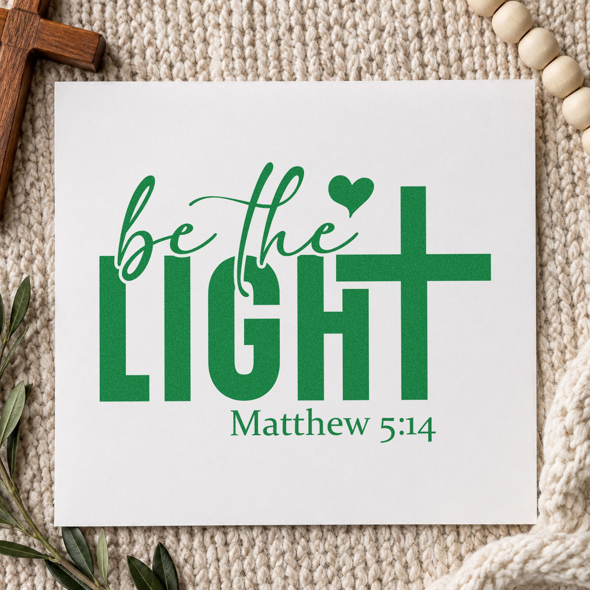 Be The Light Self-Inking Stamp in use 10