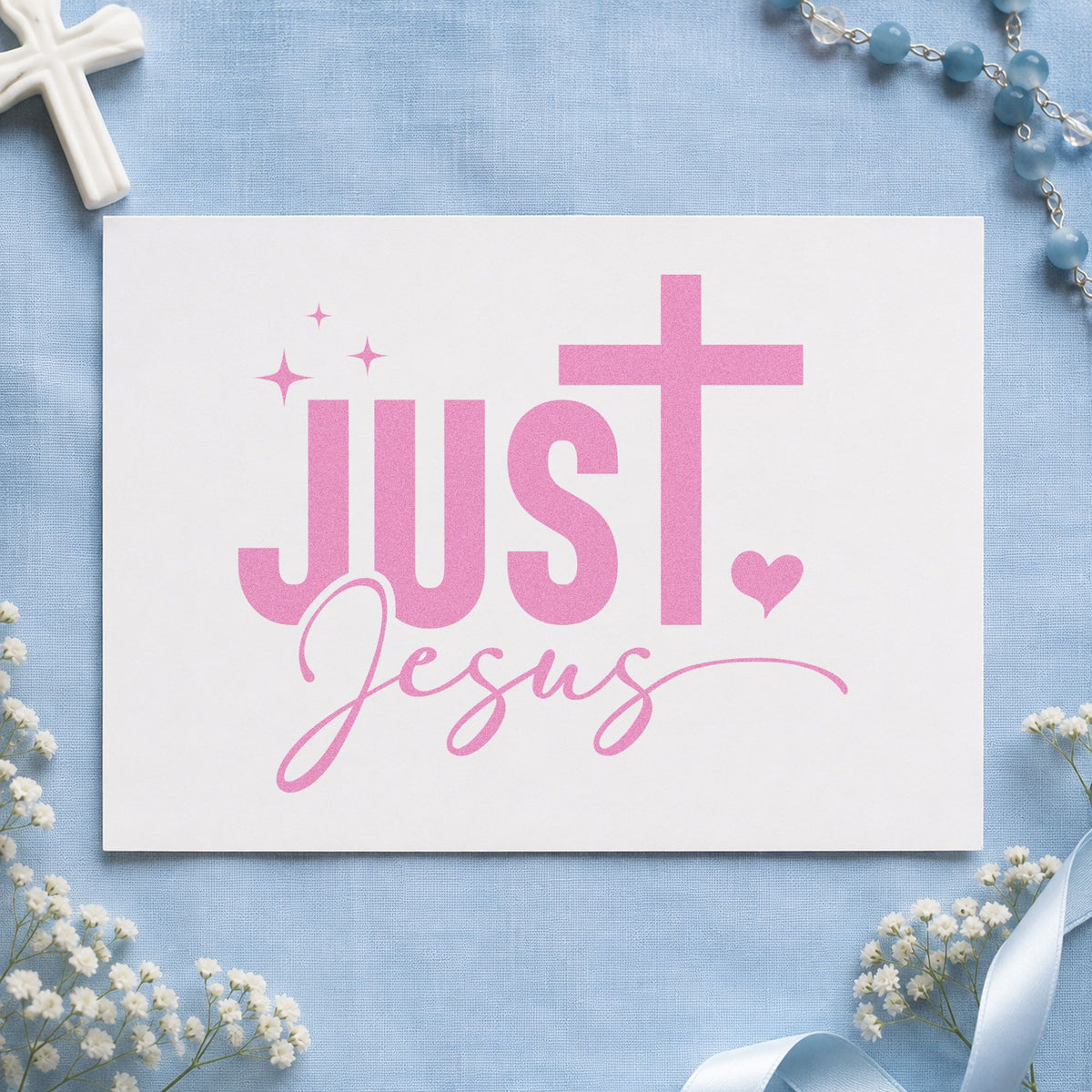Just Jesus Stamp – Duo Hand in use 10