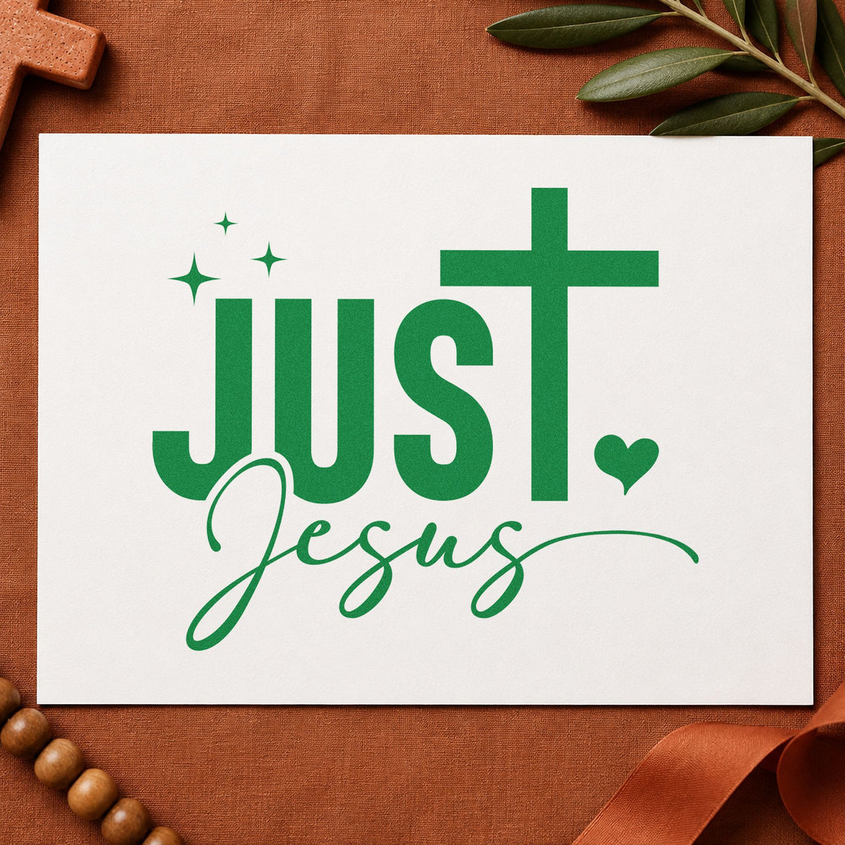Just Jesus Pre-Inked Stamp – PSI in use 3