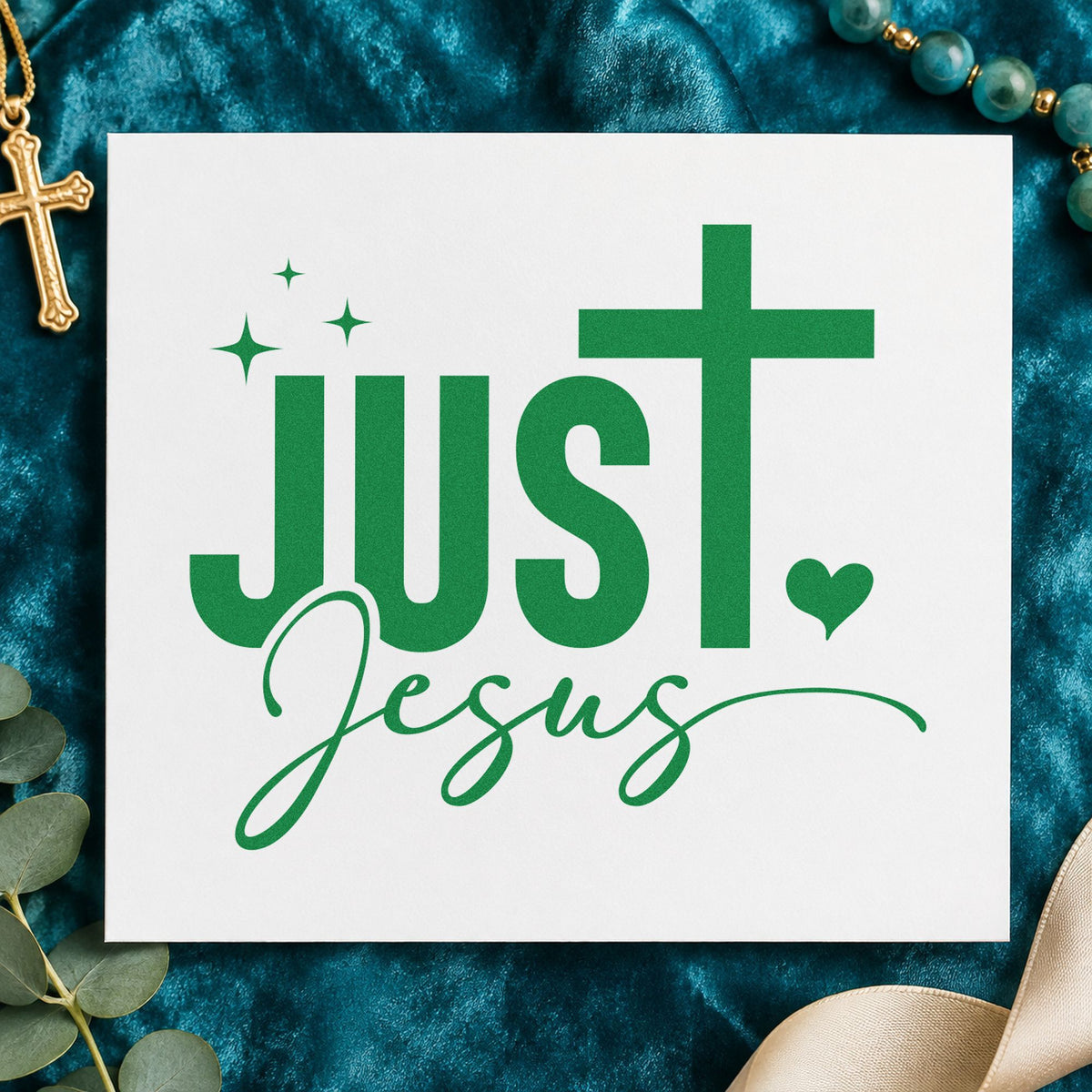 Self-Inking Just Jesus Stamp in use 8