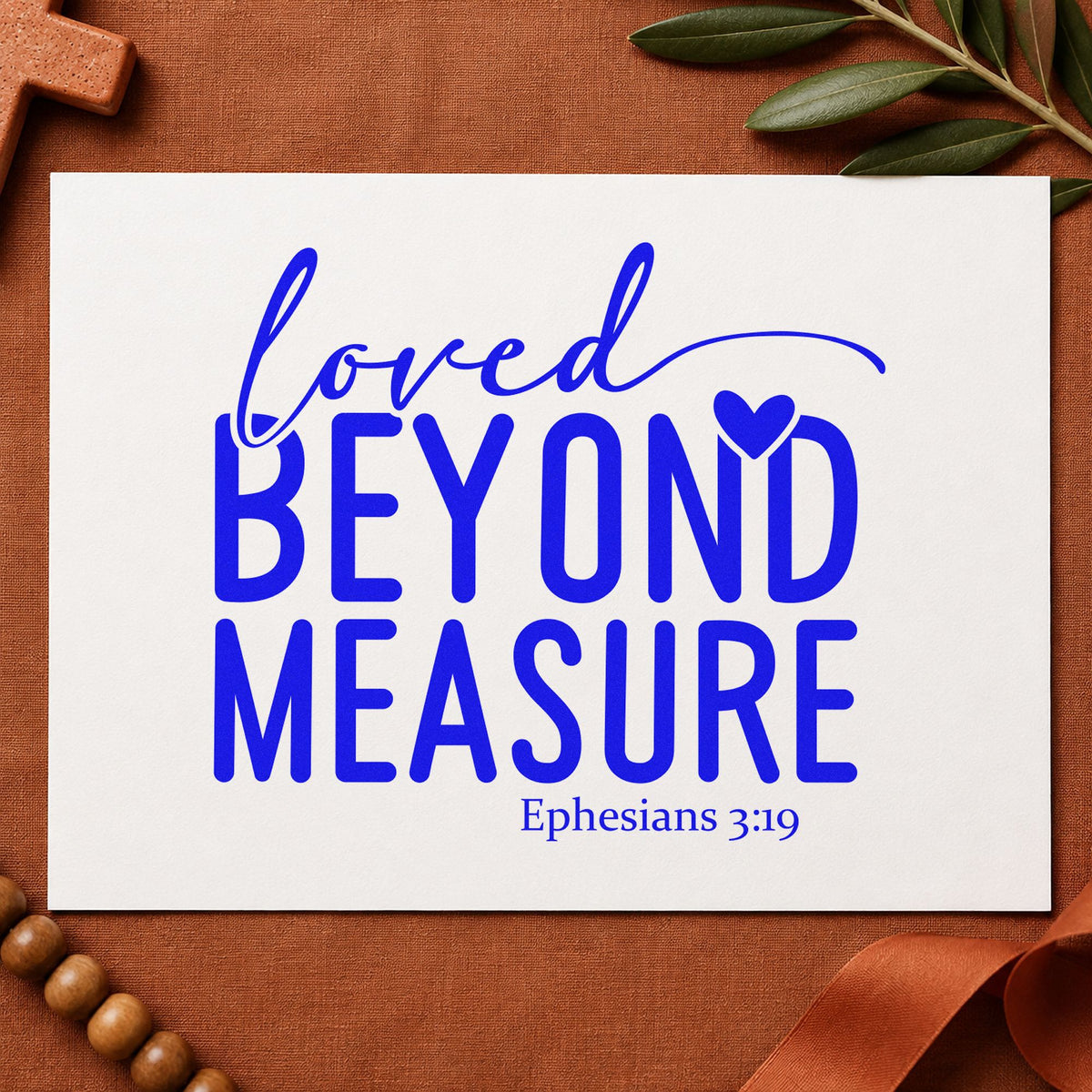 Loved Beyond Measure Compact Pre-Inked Stamp – Slim in use 5
