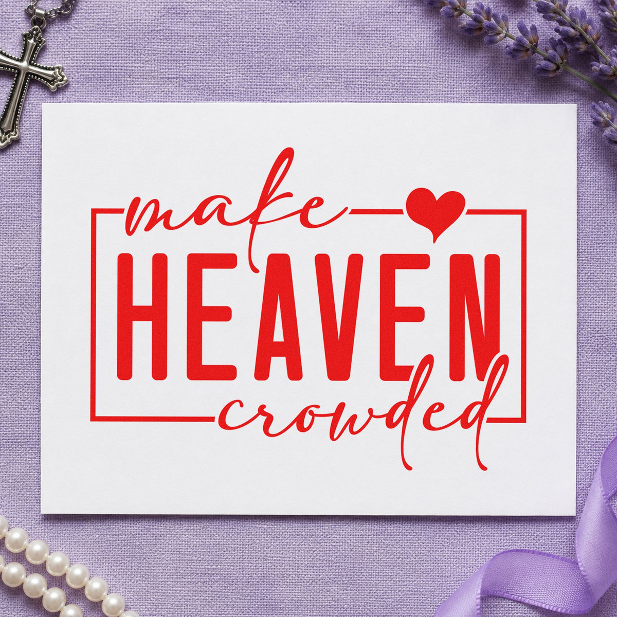 Make Heaven Crowded Rubber Stamp – Duo Hand in use 7