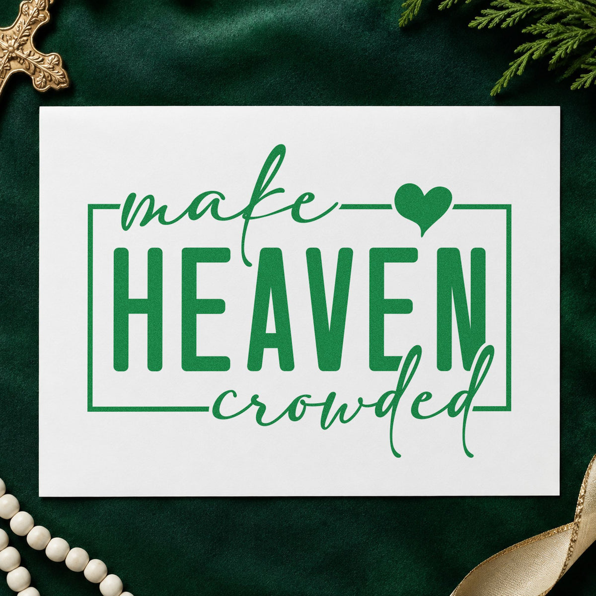 Make Heaven Crowded Rubber Stamp – Duo Hand in use 8