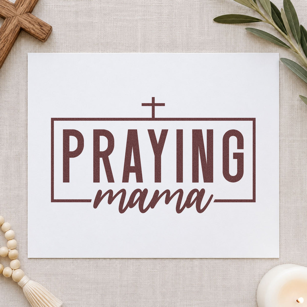 Praying Mama Pre-Inked Stamp – PSI in use 4