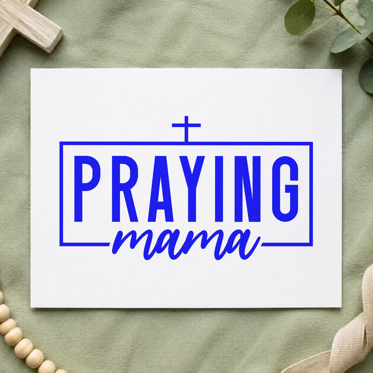 Praying Mama Stamp – Duo Hand in use 6