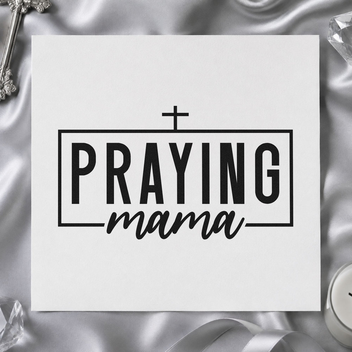 Praying Mama Stamp – Duo Hand in use 9