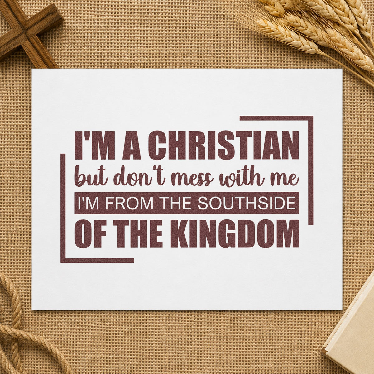 Christian From The Southside Lettering Stamp – Self-Inking in use 4