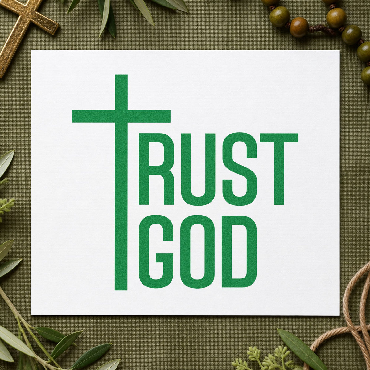 Trust God PSI Pre-Inked Stamp in use 3
