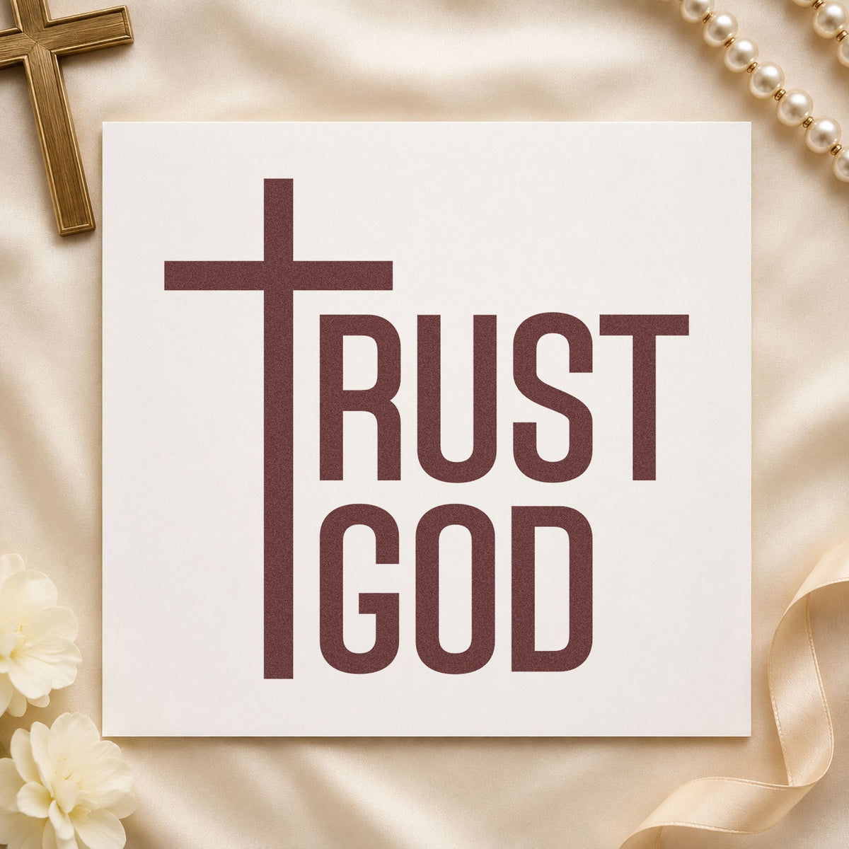 Trust God PSI Pre-Inked Stamp in use 4