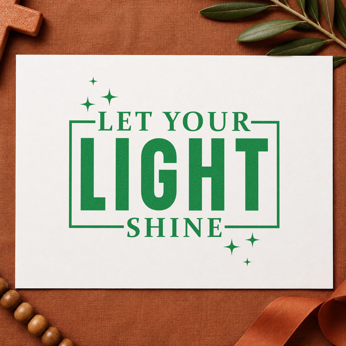 Let Your Light Shine Pre-Inked Stamp – PSI in use 3