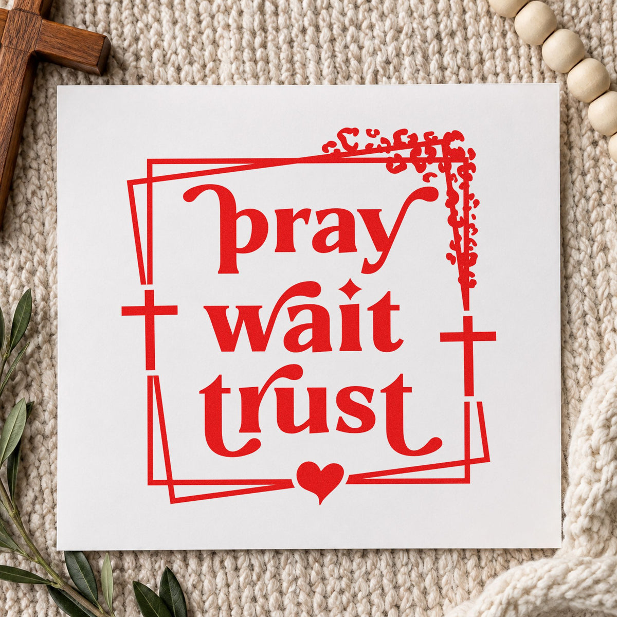 Pray Wait Trust Pre-Inked Stamp – PSI in use 7