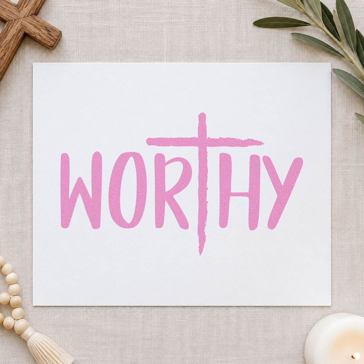 Worthy Cross Lettering Hand Stamp – Duo in use 10