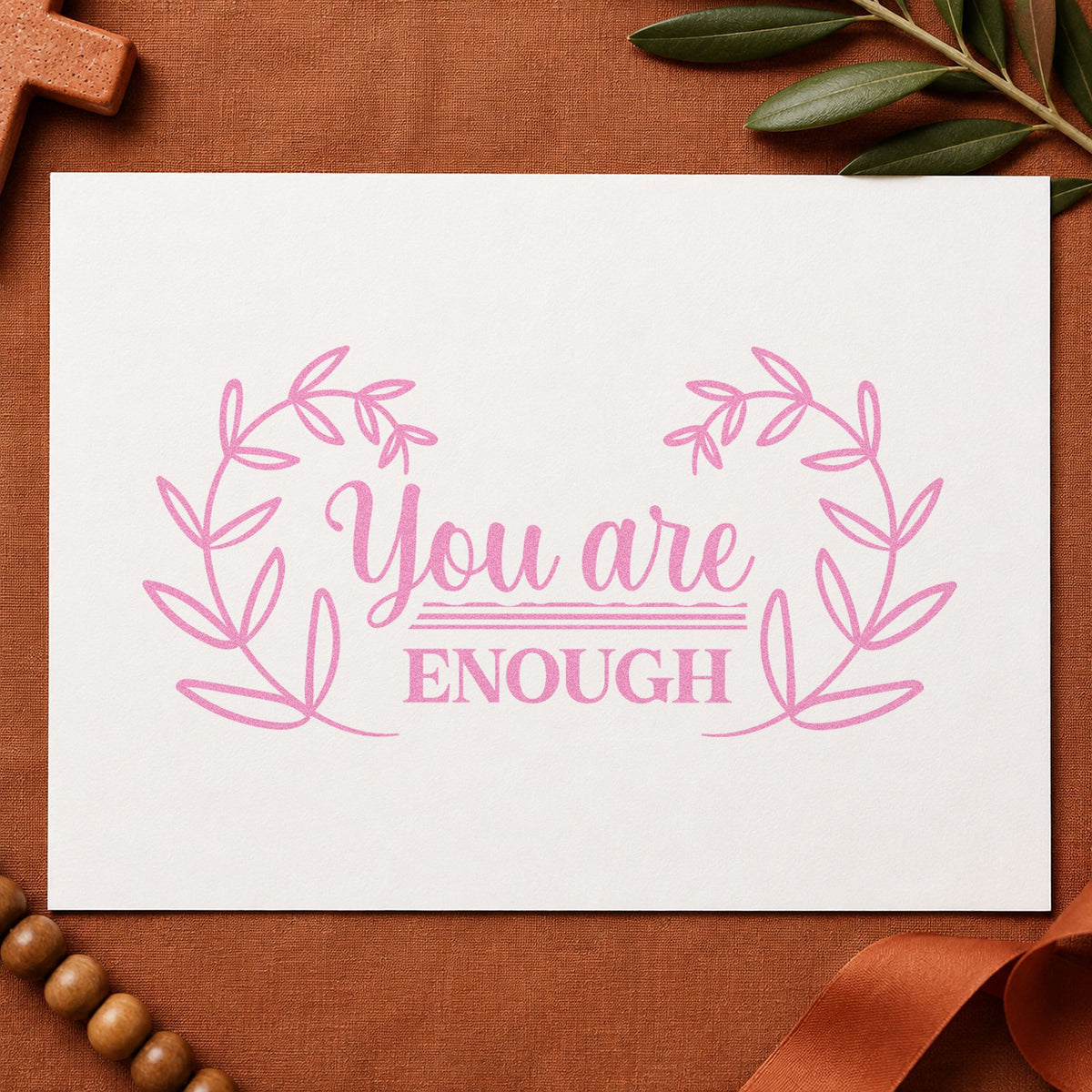 PSI Pre-Inked You Are Enough Stamp in use 10