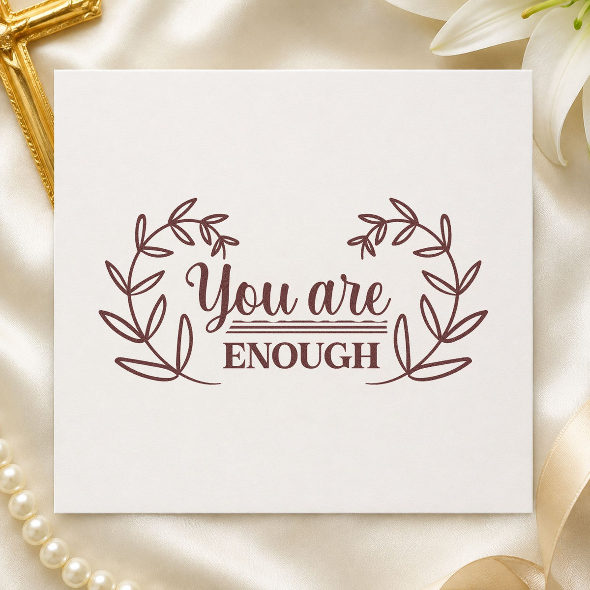You Are Enough Stamp – Self-Inking in use 4
