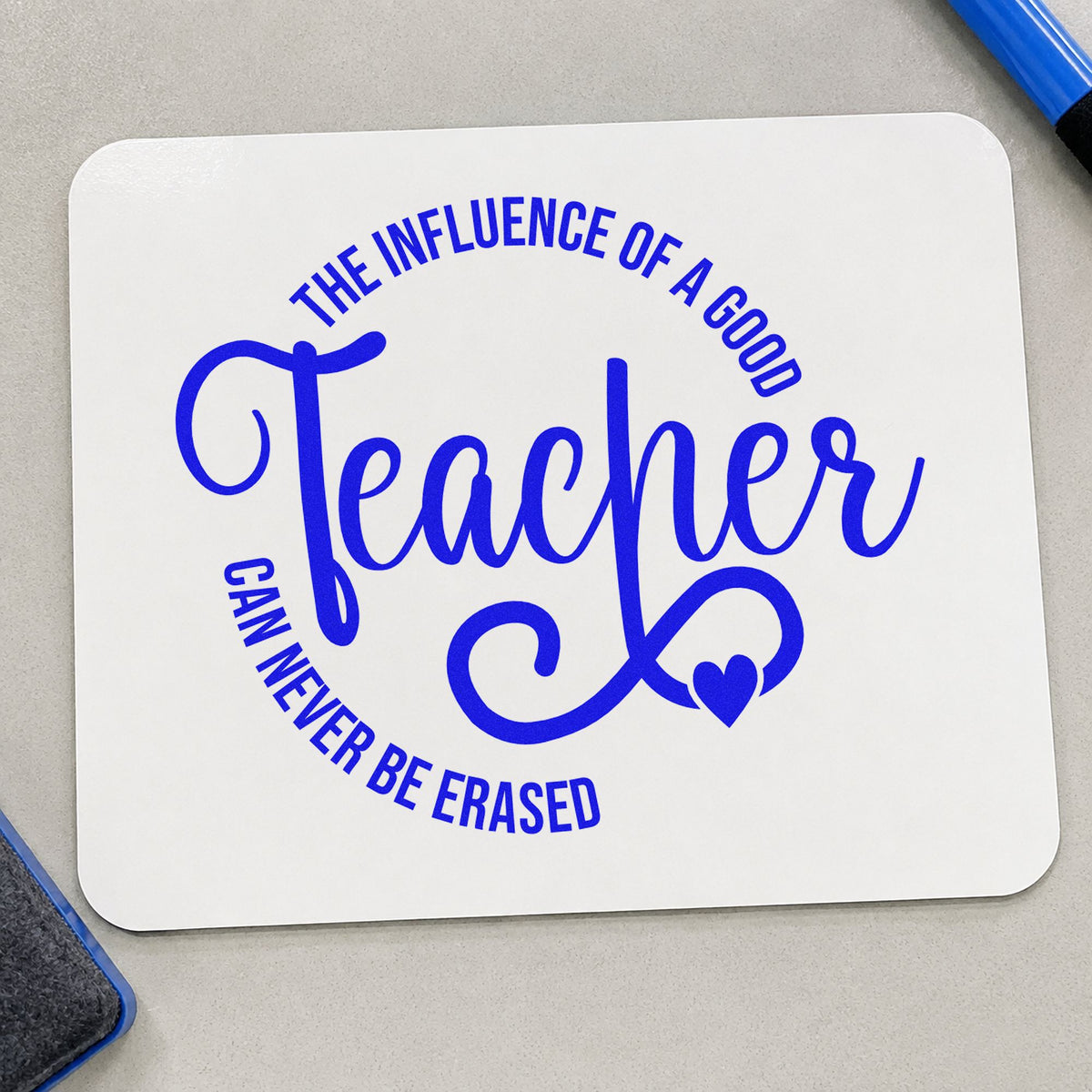 Good Teacher Influence Circle Wood Handle Stamp in use 6
