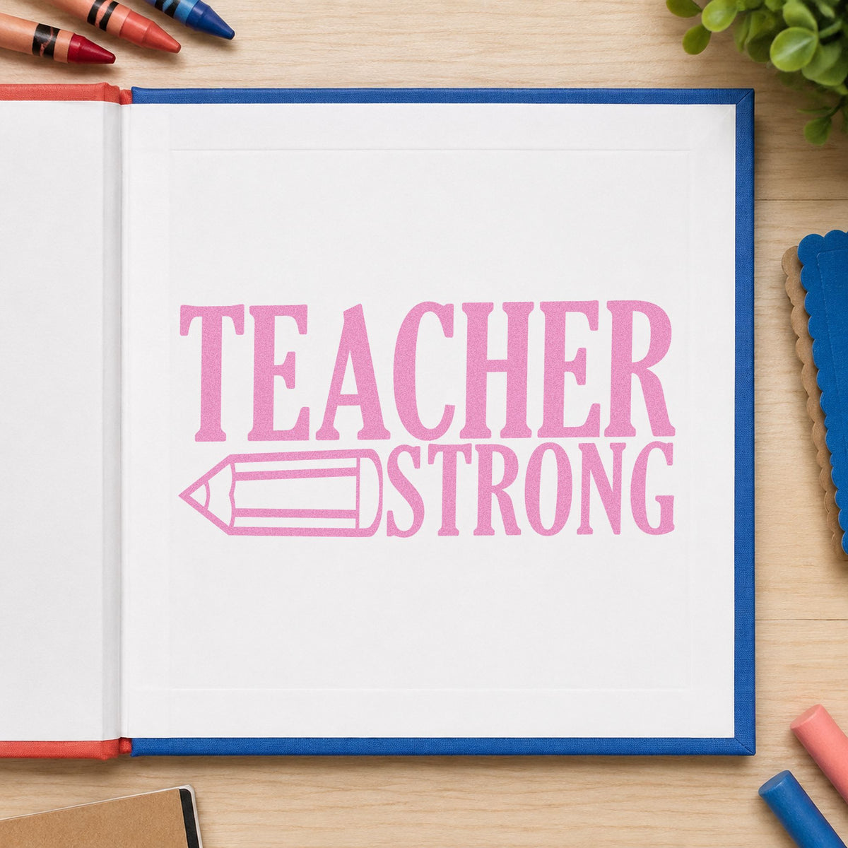 Teacher Strong Pencil Compact Pre-Inked Stamp – Slim in use 10