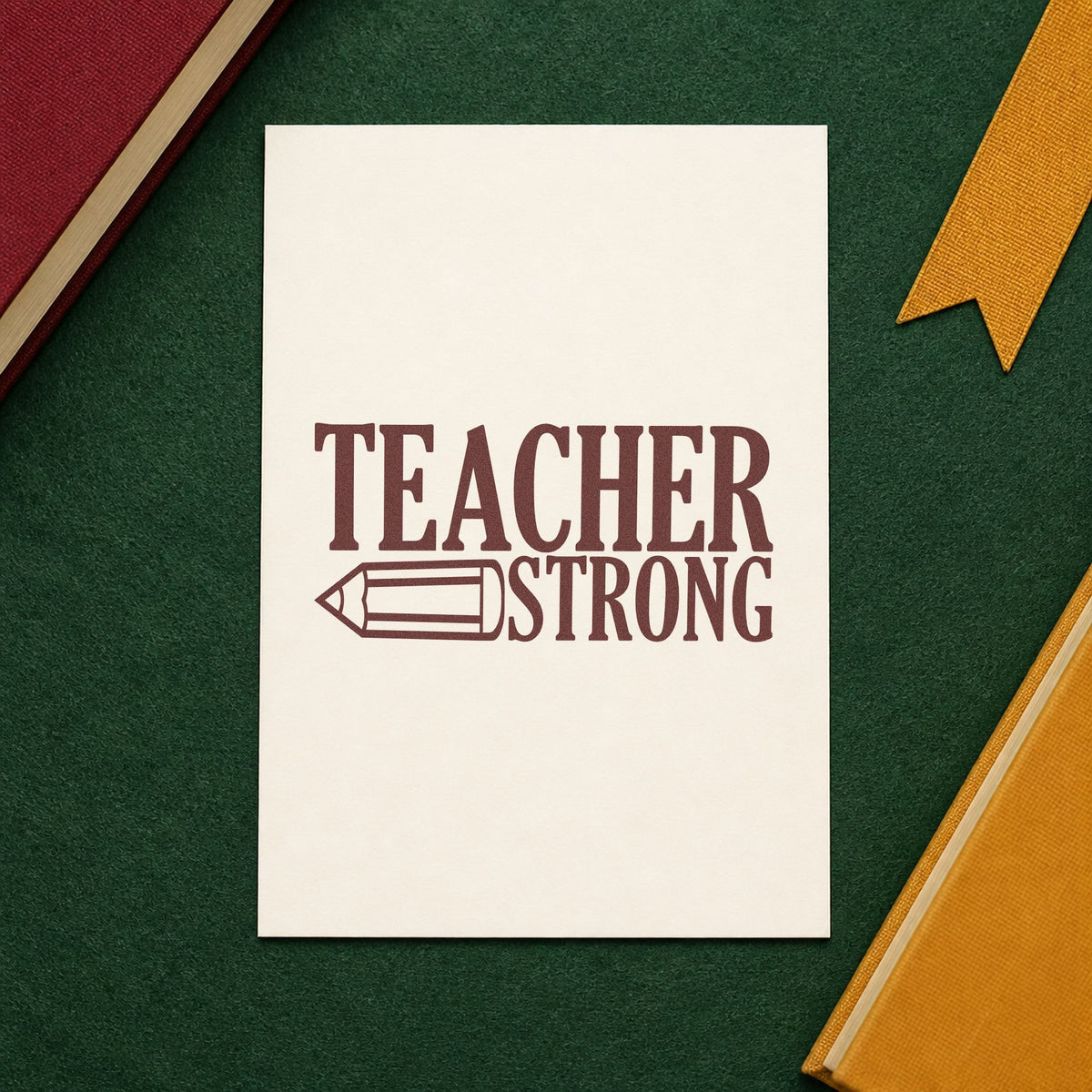 Teacher Strong Pencil Compact Pre-Inked Stamp – Slim in use 4