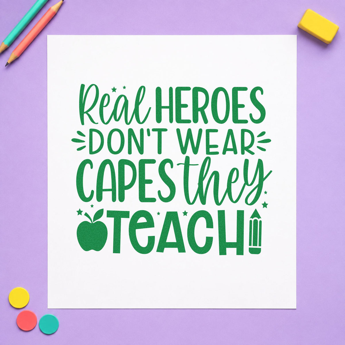 Real Heroes Teach Stamp – Self-Inking in use 3