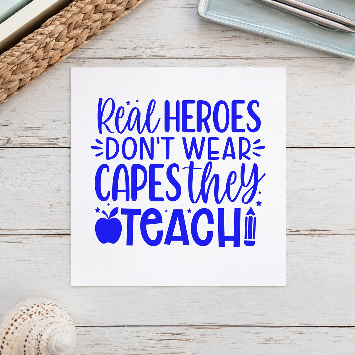 Real Heroes Teach Stamp – Self-Inking in use 6