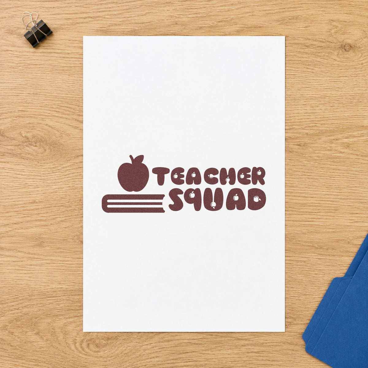 Teacher Squad Apple Pencil Slim Pre-Inked Stamp in use 4