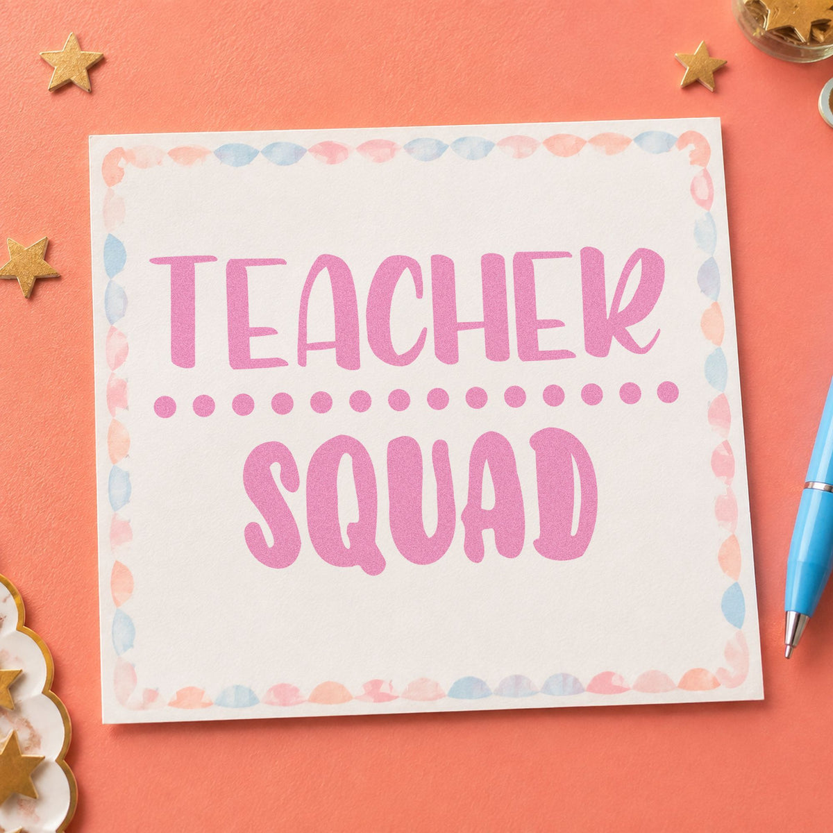 Teacher Squad Dotted Divider Stamp – Self-Inking in use 10