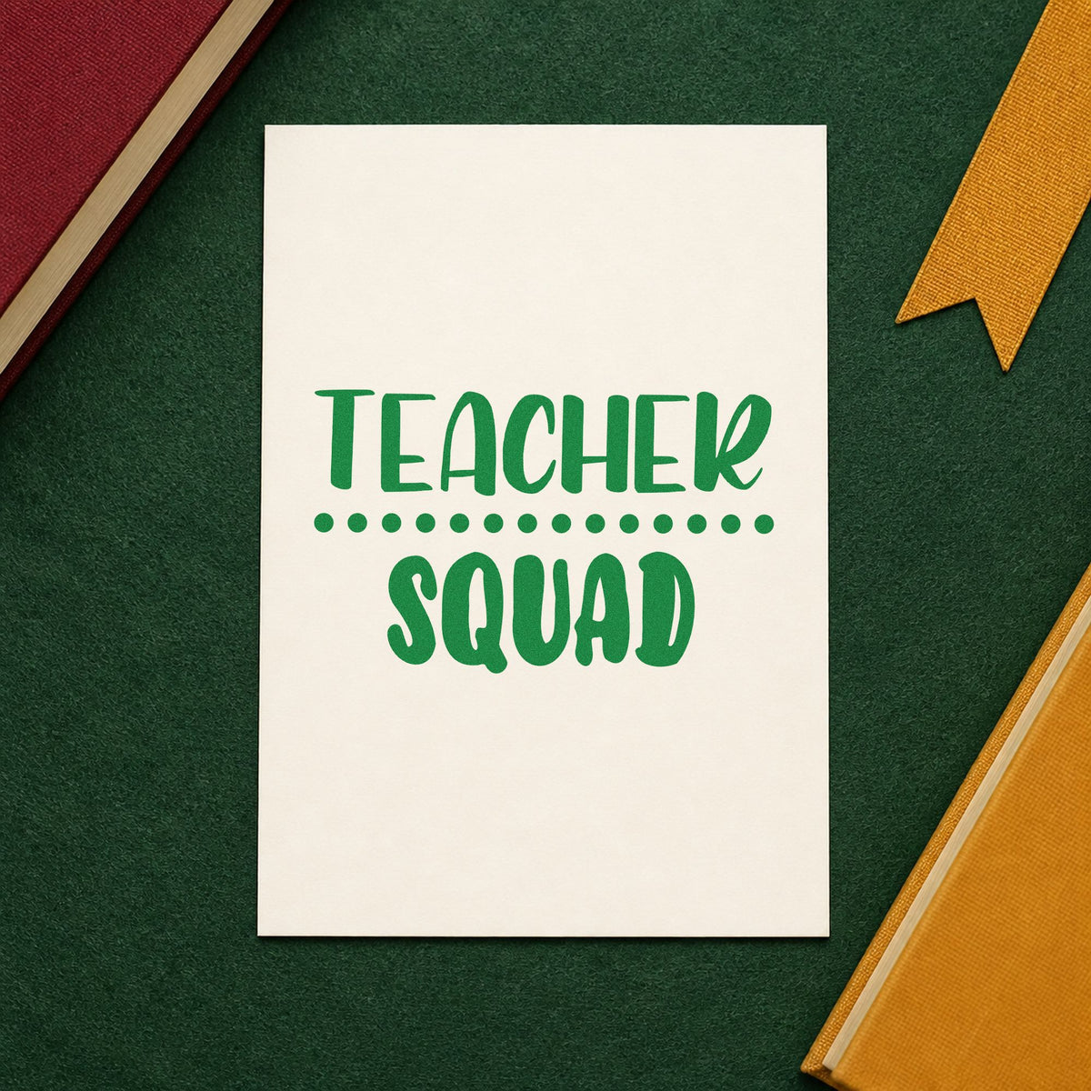 Teacher Squad Dotted Divider Stamp – Self-Inking in use 8