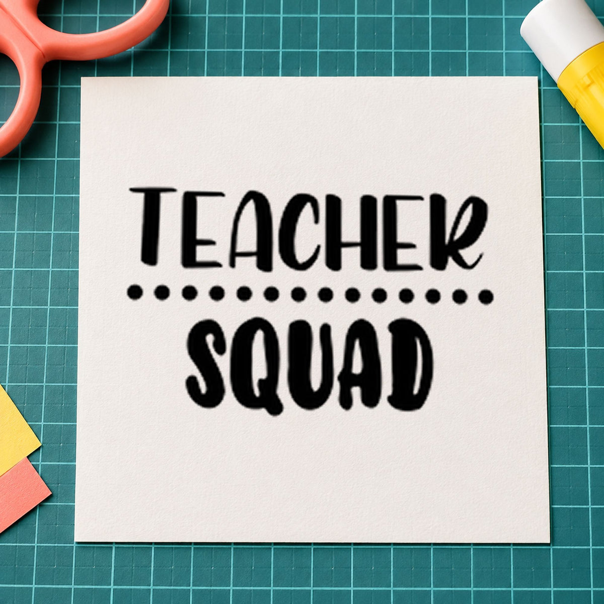 Teacher Squad Dotted Divider Stamp – Self-Inking in use 9