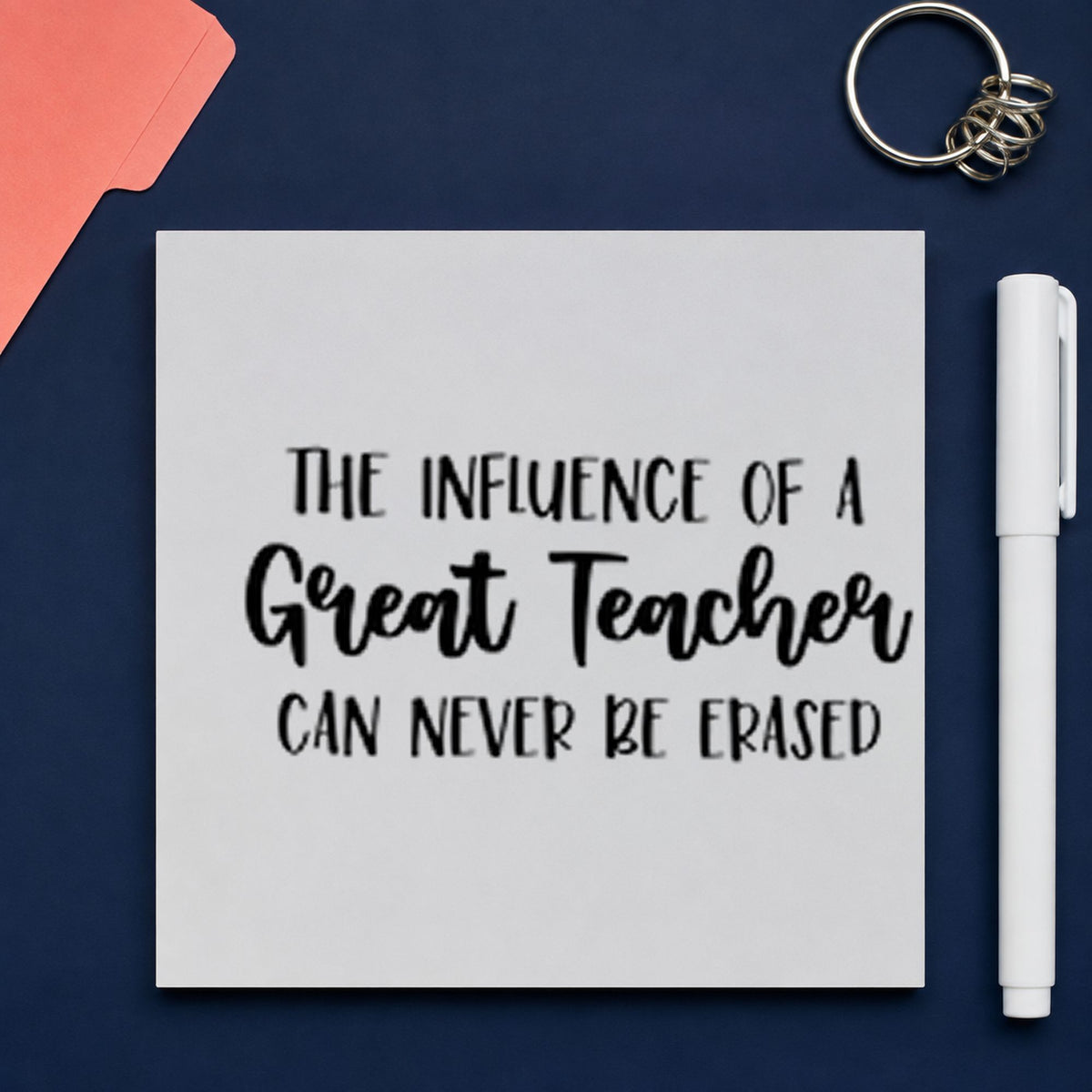 Great Teacher Lasting Influence Pre-Inked Stamp – PSI in use 9