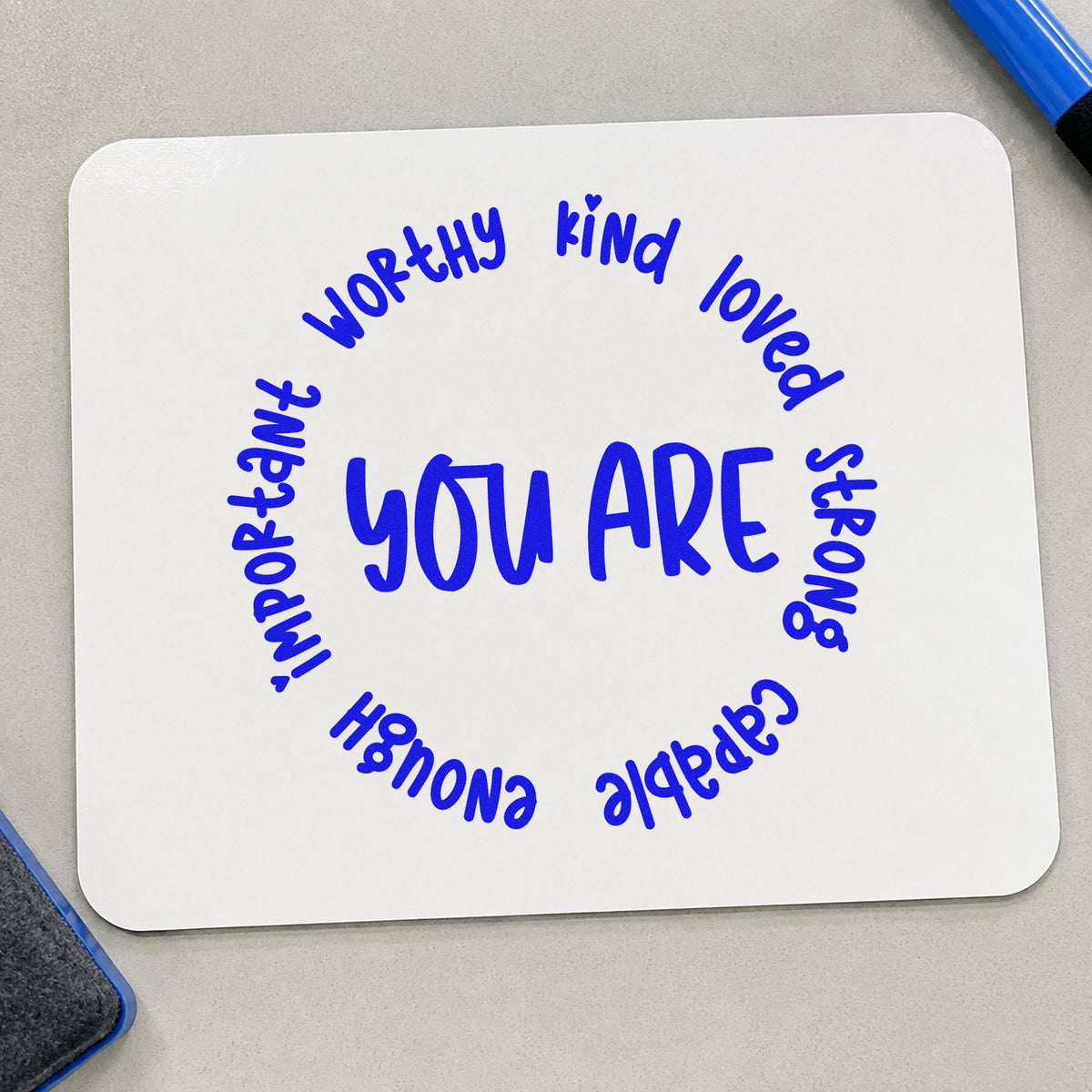 You Are Positive Qualities Circular Layout Duo Hand Stamp in use 5