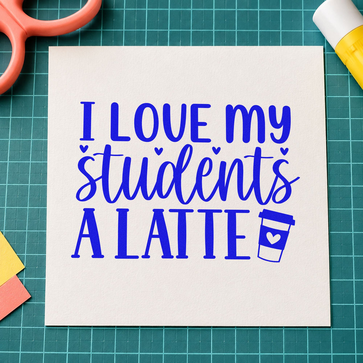Love Students A Latte Hand Stamp – Duo in use 5