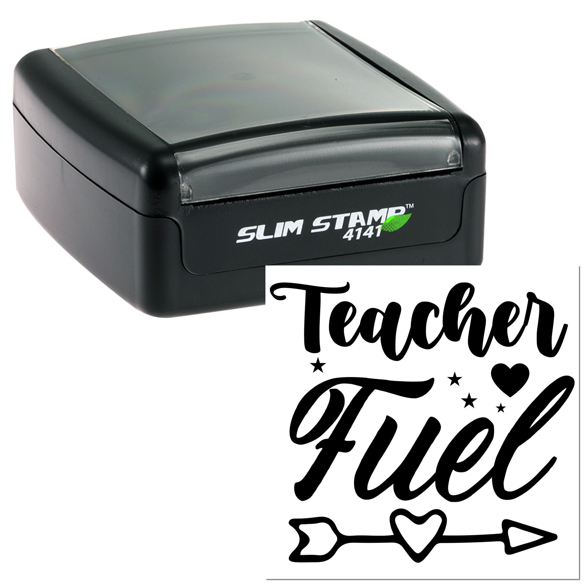 Teacher Fuel self-inking rubber stamp for classroom rewards and teacher crafts