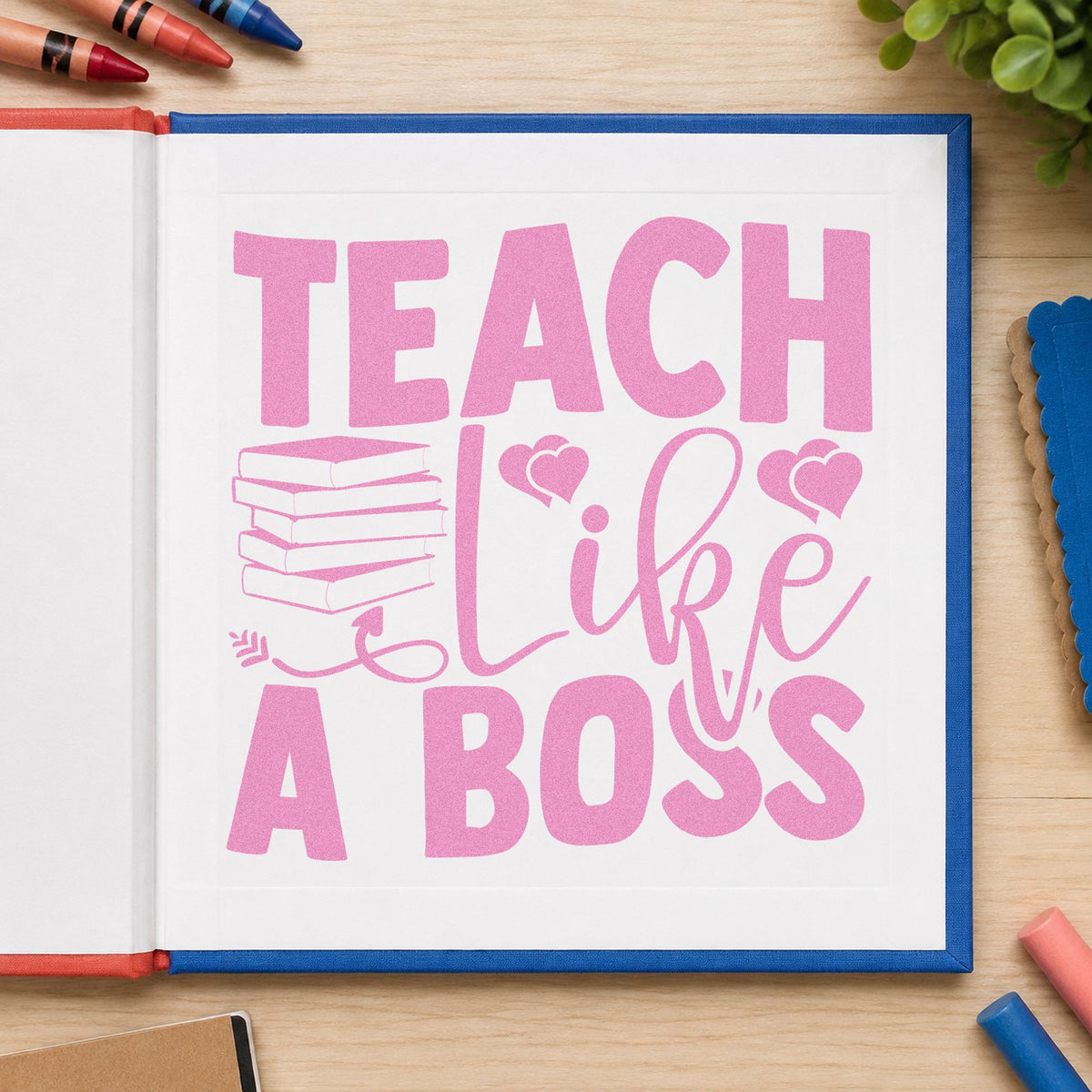 Teach Like A Boss Books Compact Pre-Inked Stamp – Slim in use 10