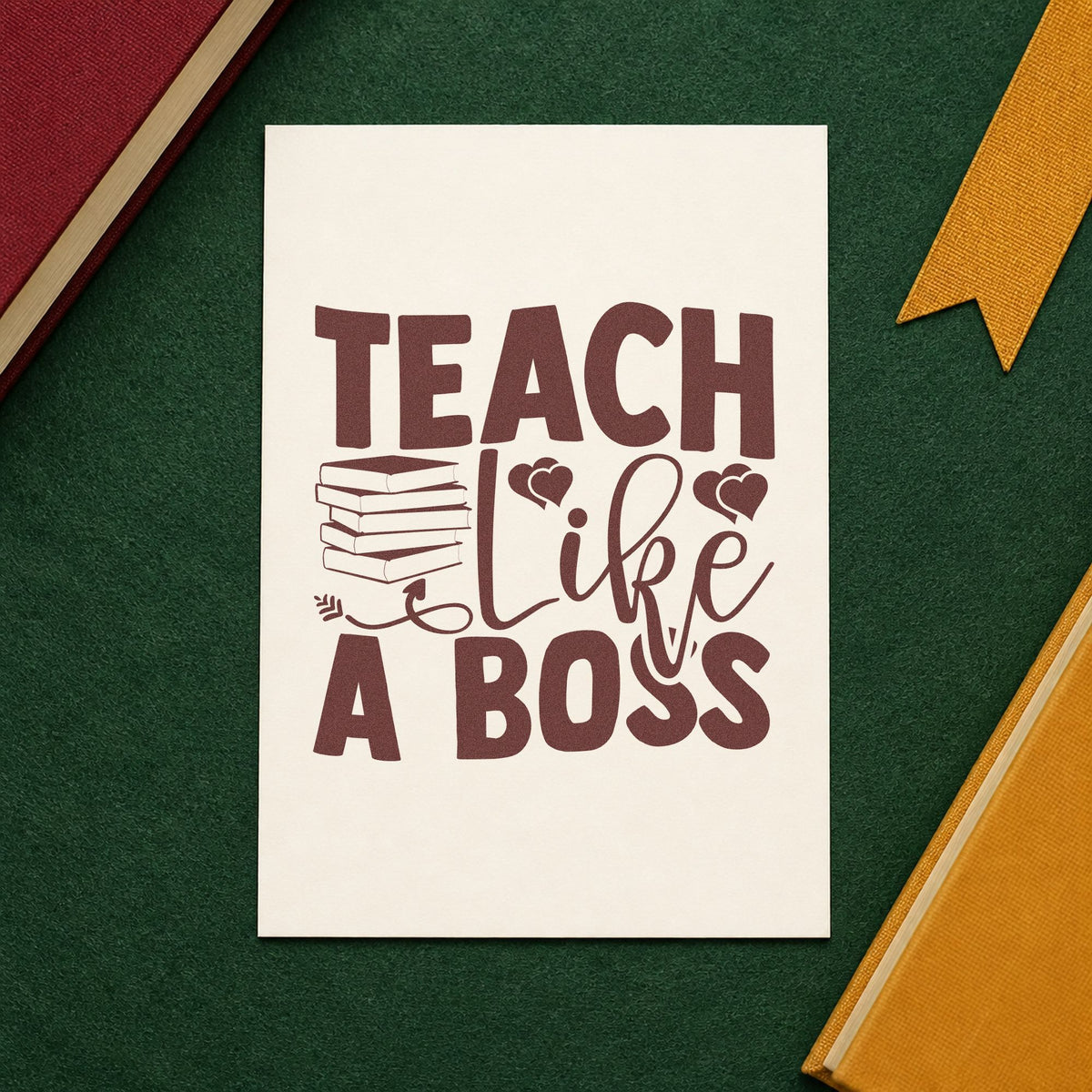Teach Like A Boss Books Compact Pre-Inked Stamp – Slim in use 4