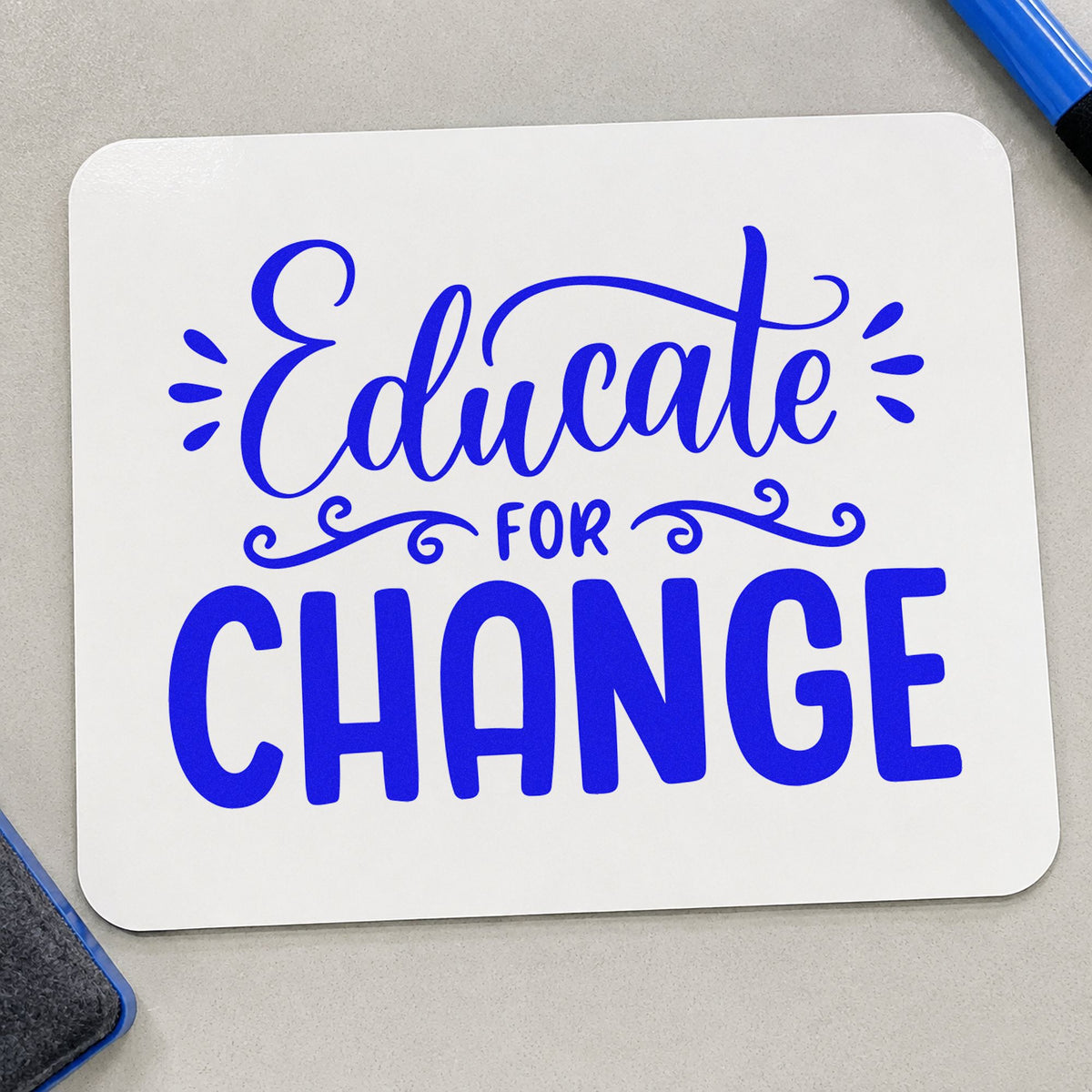 Educate For Change Slim Pre-Inked Stamp in use 6