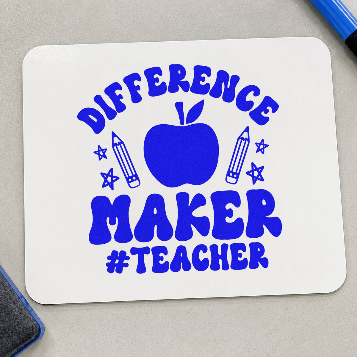 Difference Maker Teacher Apple Hand Stamp – Duo in use 5
