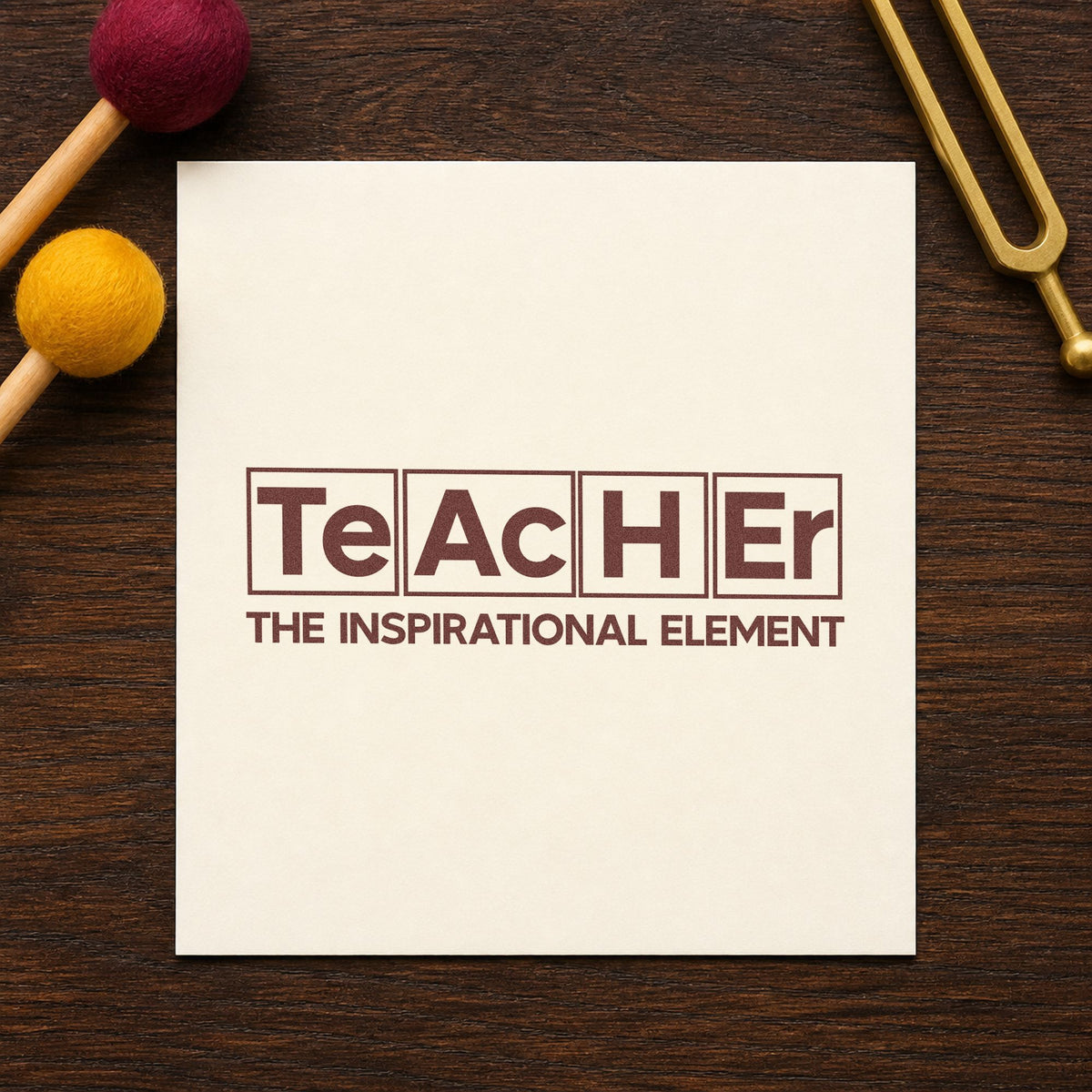 Inspirational Teacher Element Design Pre-Inked Stamp – PSI in use 4