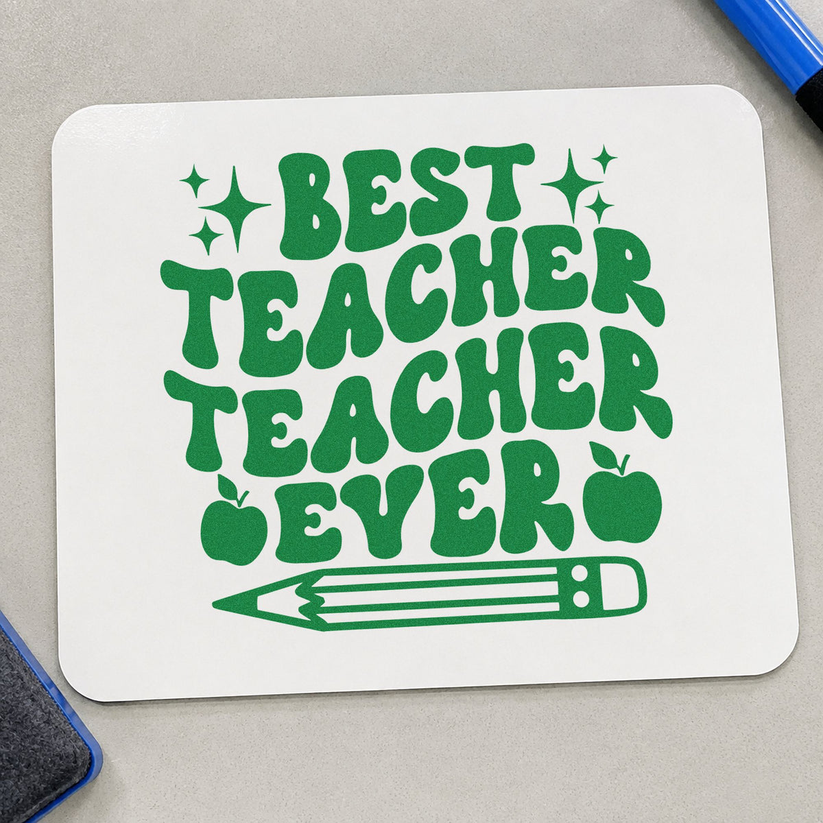 Best Teacher Teacher Ever PSI Pre-Inked Stamp in use 8