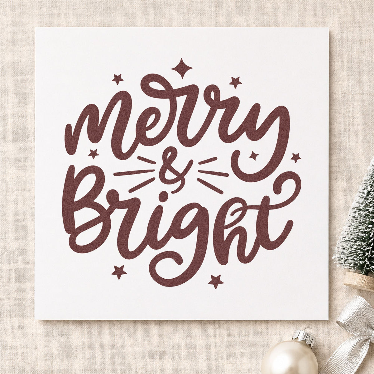 Merry & Bright Pre-Inked Stamp – Slim in use 4