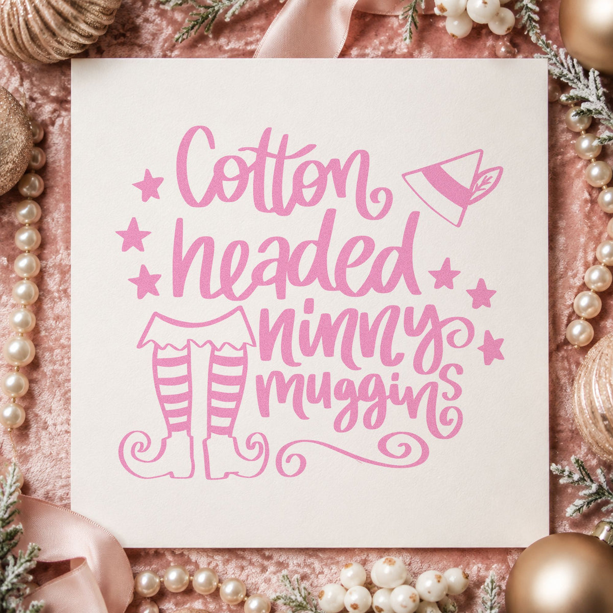 Cotton Headed Ninny Muggins Self-Inking Stamp in use 10