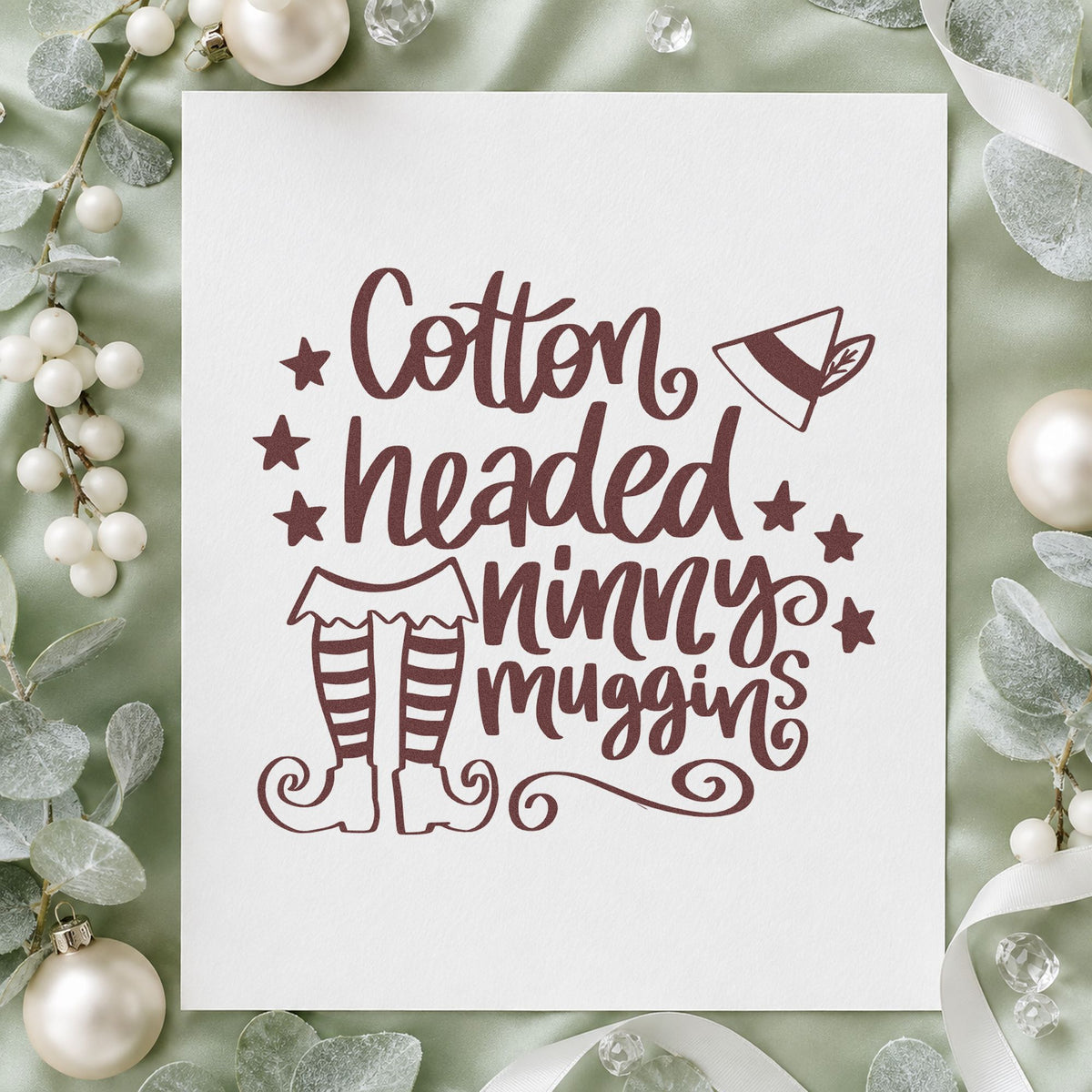 Cotton Headed Ninny Muggins Self-Inking Stamp in use 4