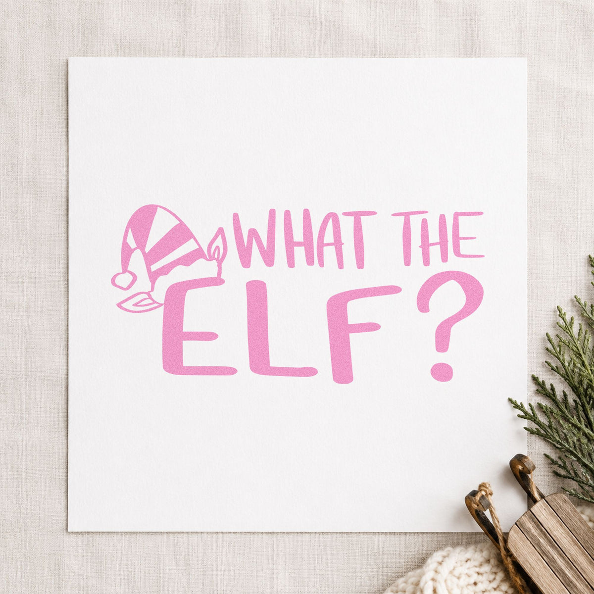What The Elf Slim Pre-Inked Stamp in use 10