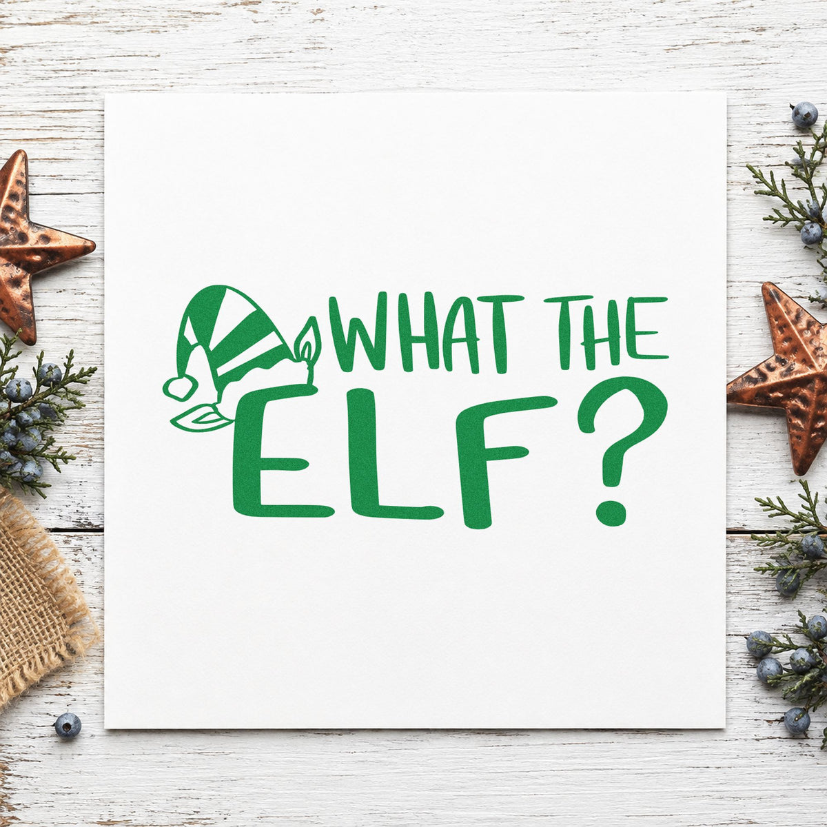 What The Elf Slim Pre-Inked Stamp in use 6