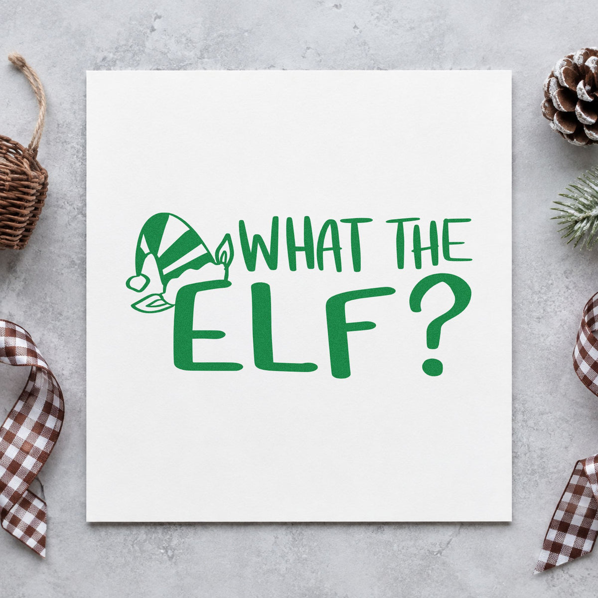 What The Elf Slim Pre-Inked Stamp in use 8